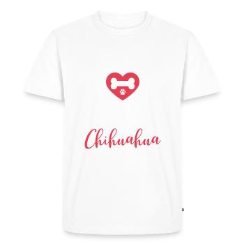 Chihuahua Gifts Chihuahua Owner - Men's Premium Organic T-Shirt - white - Front - Nico (187cm)