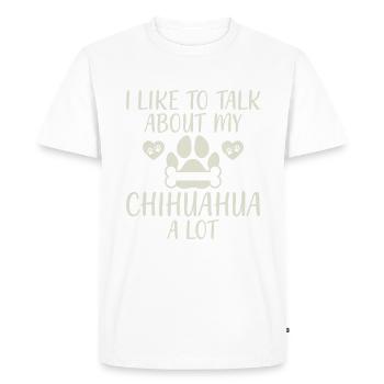 Chihuahua Gifts Chihuahua Owner - Men's Premium Organic T-Shirt - white - Front - Nico (187cm)
