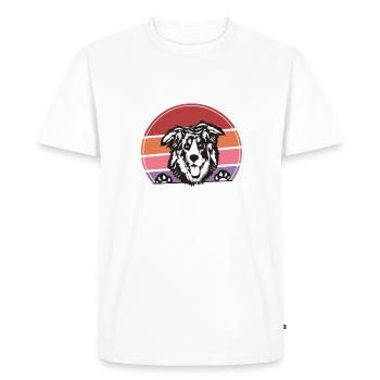 Australian Shepherd Gifts - Men's Premium Organic T-Shirt - white - Front - Nico (187cm)