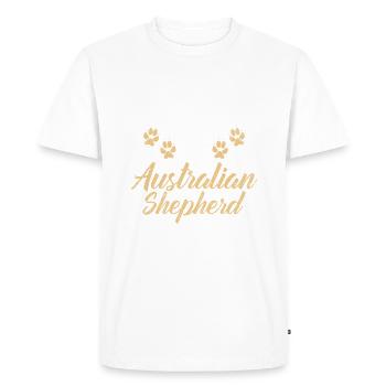 Australian Shepherd Gifts - Men's Premium Organic T-Shirt - white - Front - Nico (187cm)