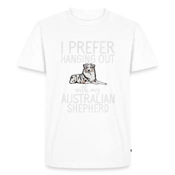 Australian Shepherd Gifts - Men's Premium Organic T-Shirt - white - Front - Nico (187cm)