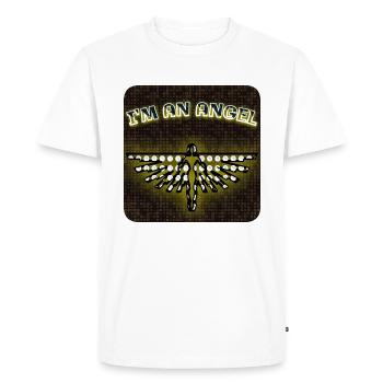 Je suis un ange - Club WoW - 2023 - T-shirt Premium bio Homme - blanc - Devant - Nico (187cm)