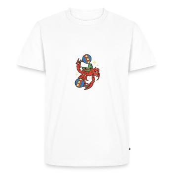Crab Lover Gifts - Men's Premium Organic T-Shirt - white - Front - Nico (187cm)