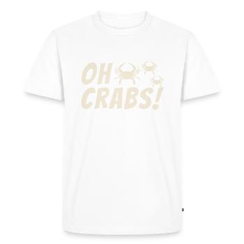 Crab Lover Gifts - Men's Premium Organic T-Shirt - white - Front - Nico (187cm)