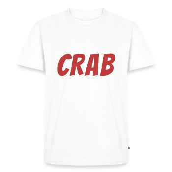 Crab Lover Gifts - Men's Premium Organic T-Shirt - white - Front - Nico (187cm)