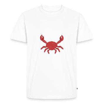 Crab Lover Gifts - Men's Premium Organic T-Shirt - white - Front - Nico (187cm)