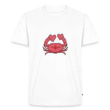 Crab Lover Gifts - Men's Premium Organic T-Shirt - white - Front - Nico (187cm)