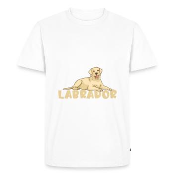 Cadeaux amoureux du Labrador - T-shirt Premium bio Homme - blanc - Devant - Nico (187cm)
