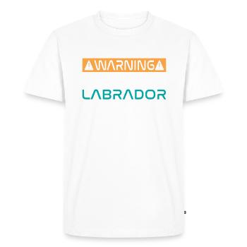 Cadeaux amoureux du Labrador - T-shirt Premium bio Homme - blanc - Devant - Nico (187cm)