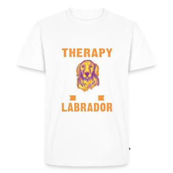 Cadeaux amoureux du Labrador - T-shirt Premium bio Homme - blanc - Devant - Nico (187cm)