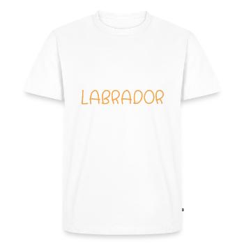 Cadeaux amoureux du Labrador - T-shirt Premium bio Homme - blanc - Devant - Nico (187cm)