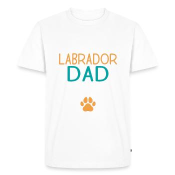 Cadeaux amoureux du Labrador - T-shirt Premium bio Homme - blanc - Devant - Nico (187cm)
