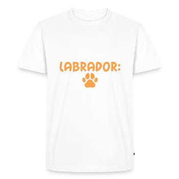 Cadeaux amoureux du Labrador - T-shirt Premium bio Homme - blanc - Devant - Nico (187cm)