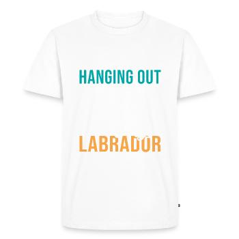 Cadeaux amoureux du Labrador - T-shirt Premium bio Homme - blanc - Devant - Nico (187cm)