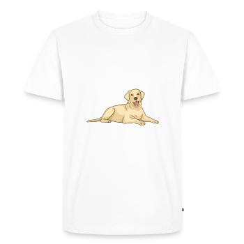 Cadeaux amoureux du Labrador - T-shirt Premium bio Homme - blanc - Devant - Nico (187cm)