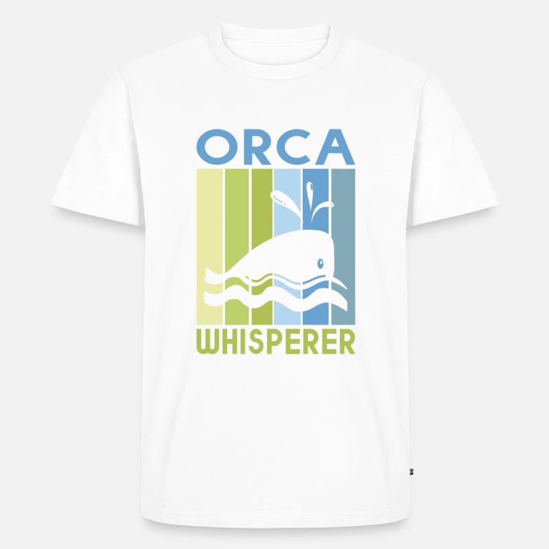 Orca Wal Geschenke - Männer Premium Bio T-Shirt - Weiß
