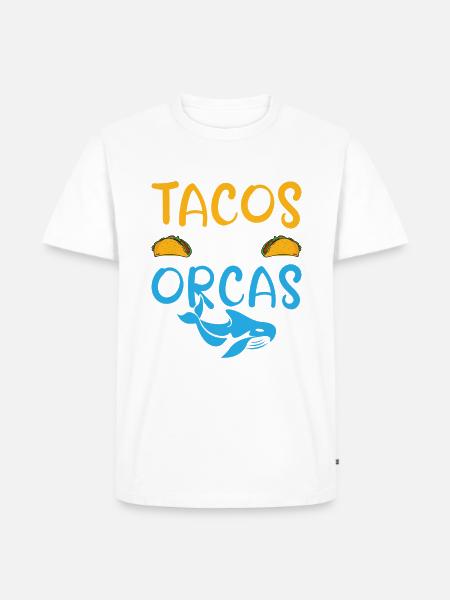 Orca Wal Geschenke - Männer Premium Bio T-Shirt - Weiß