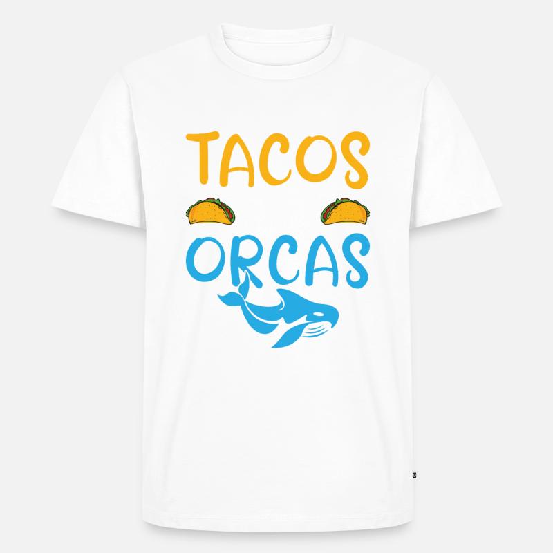 Orca Wal Geschenke - Männer Premium Bio T-Shirt - Weiß