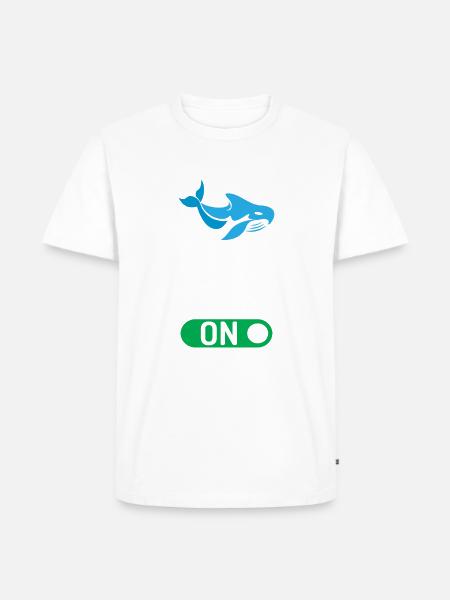 Orca Wal Geschenke - Männer Premium Bio T-Shirt - Weiß