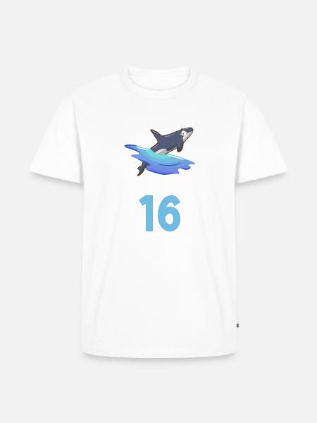 Orca Wal Geschenke - Männer Premium Bio T-Shirt - Weiß