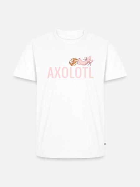 Axolotl Lover Gifts - Men's Premium Organic T-Shirt - white
