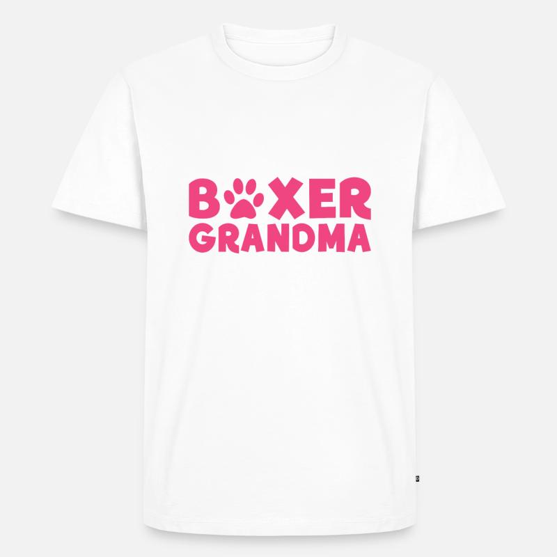 Boxer Hund Geschenke - Männer Premium Bio T-Shirt - Weiß