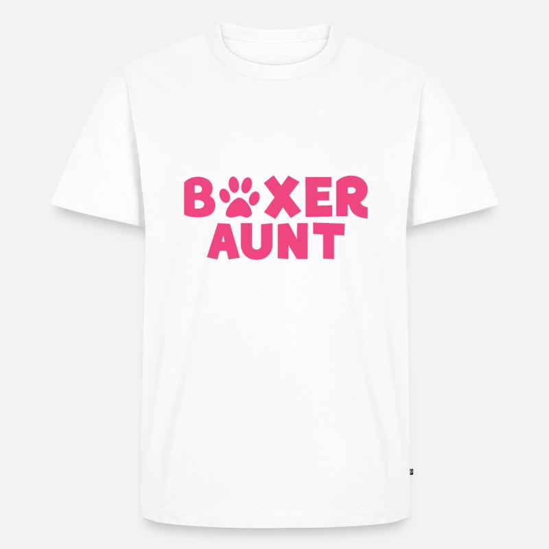 Boxer Hund Geschenke - Männer Premium Bio T-Shirt - Weiß
