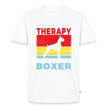 Boxer Hund Geschenke - Männer Premium Bio T-Shirt - Weiß - Vorne - Nico (187cm)