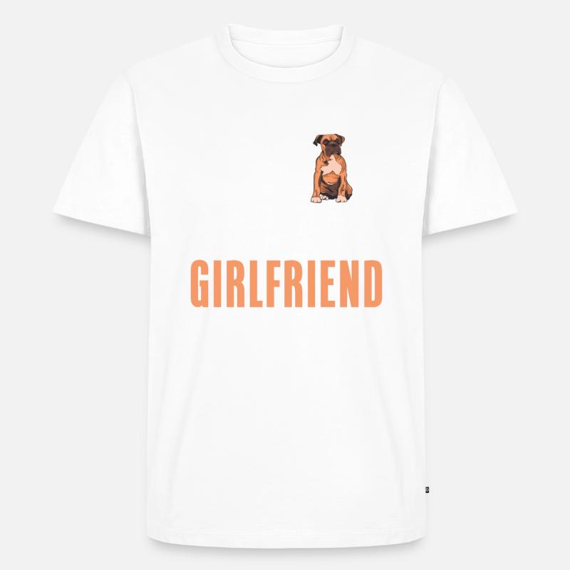Boxer Hund Geschenke - Männer Premium Bio T-Shirt - Weiß