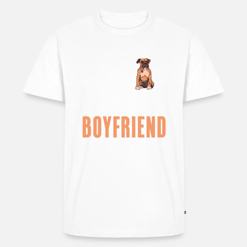 Boxer Hund Geschenke - Männer Premium Bio T-Shirt - Weiß