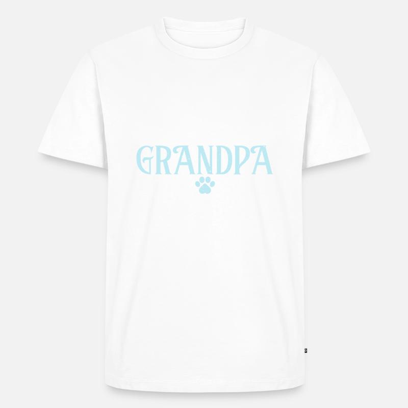 Husky-Hunde-Geschenke - Männer Premium Bio T-Shirt - Weiß
