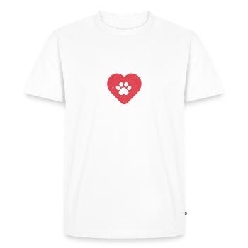 Cadeaux de chien Husky - T-shirt Premium bio Homme - blanc - Devant - Nico (187cm)
