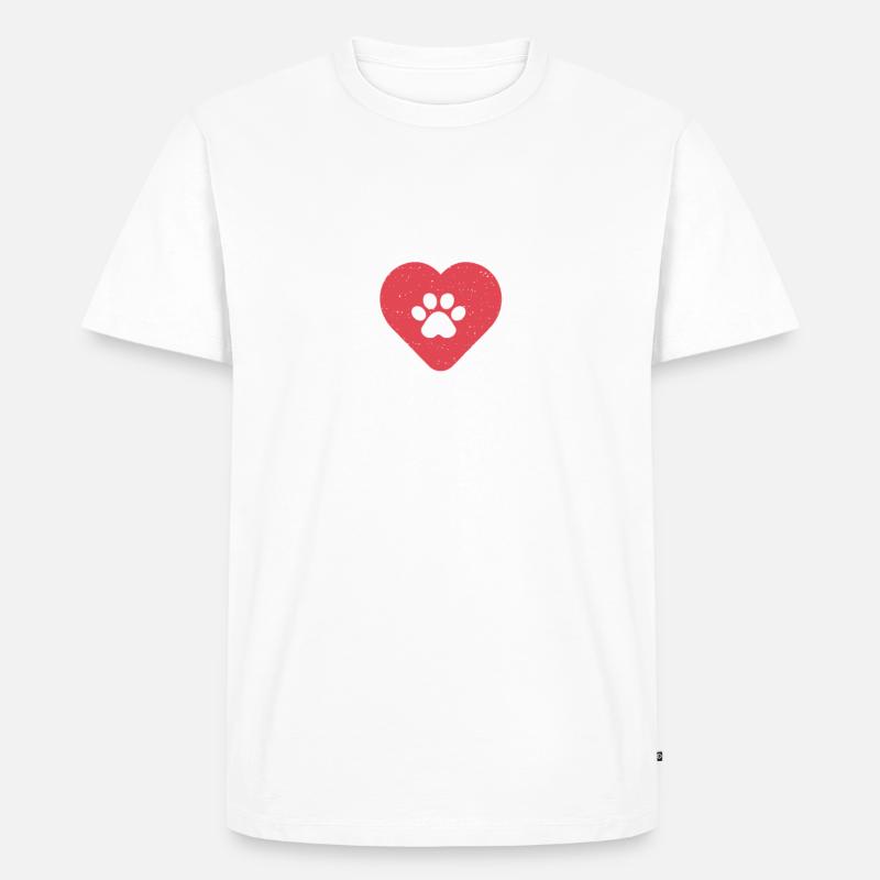 Husky-Hunde-Geschenke - Männer Premium Bio T-Shirt - Weiß