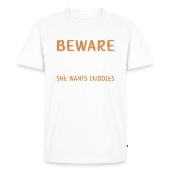 Cadeaux de bouledogue français - T-shirt Premium bio Homme - blanc - Devant - Nico (187cm)