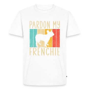 Cadeaux de bouledogue français - T-shirt Premium bio Homme - blanc - Devant - Nico (187cm)