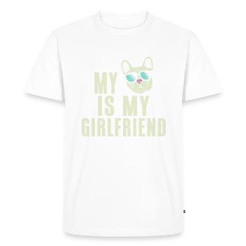 Cadeaux de bouledogue français - T-shirt Premium bio Homme - blanc - Devant - Nico (187cm)