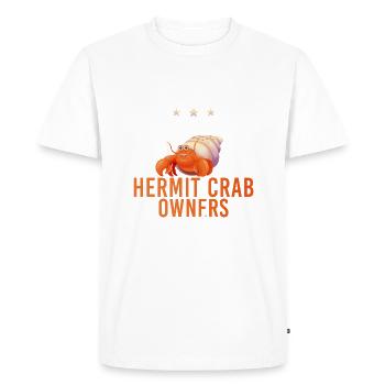 Hermit Crab Gifts - Men's Premium Organic T-Shirt - white - Front - Nico (187cm)