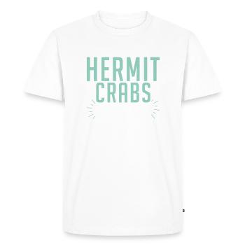 Hermit Crab Gifts - Men's Premium Organic T-Shirt - white - Front - Nico (187cm)