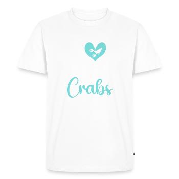 Hermit Crab Gifts - Men's Premium Organic T-Shirt - white - Front - Nico (187cm)