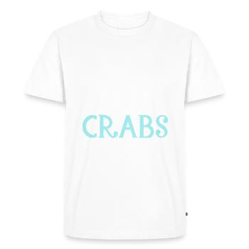 Hermit Crab Gifts - Men's Premium Organic T-Shirt - white - Front - Nico (187cm)