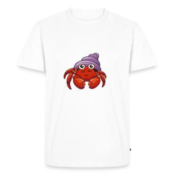 Hermit Crab Gifts - Men's Premium Organic T-Shirt - white - Front - Nico (187cm)