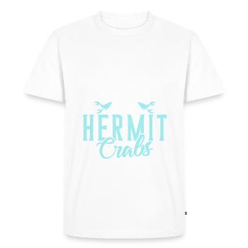 Hermit Crab Gifts - Men's Premium Organic T-Shirt - white - Front - Nico (187cm)