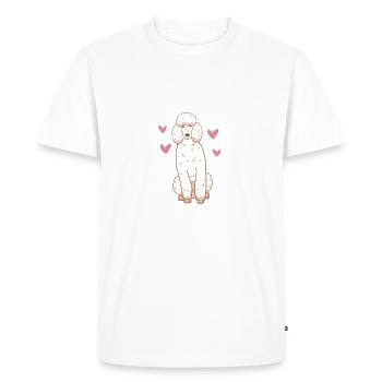 Poodle Gifts - Men's Premium Organic T-Shirt - white - Front - Nico (187cm)