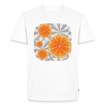 Orange Art - T-shirt Premium bio Homme - blanc - Devant - Nico (187cm)