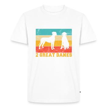 Great Dane Gifts - Men's Premium Organic T-Shirt - white - Front - Nico (187cm)