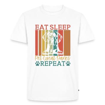Great Dane Gifts - Men's Premium Organic T-Shirt - white - Front - Nico (187cm)