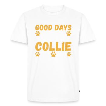 Cadeaux Collie - T-shirt Premium bio Homme - blanc - Devant - Nico (187cm)