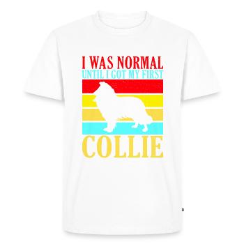 Cadeaux Collie - T-shirt Premium bio Homme - blanc - Devant - Nico (187cm)