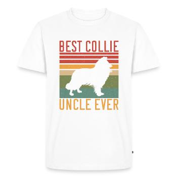 Cadeaux Collie - T-shirt Premium bio Homme - blanc - Devant - Nico (187cm)