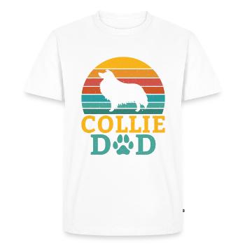 Cadeaux Collie - T-shirt Premium bio Homme - blanc - Devant - Nico (187cm)